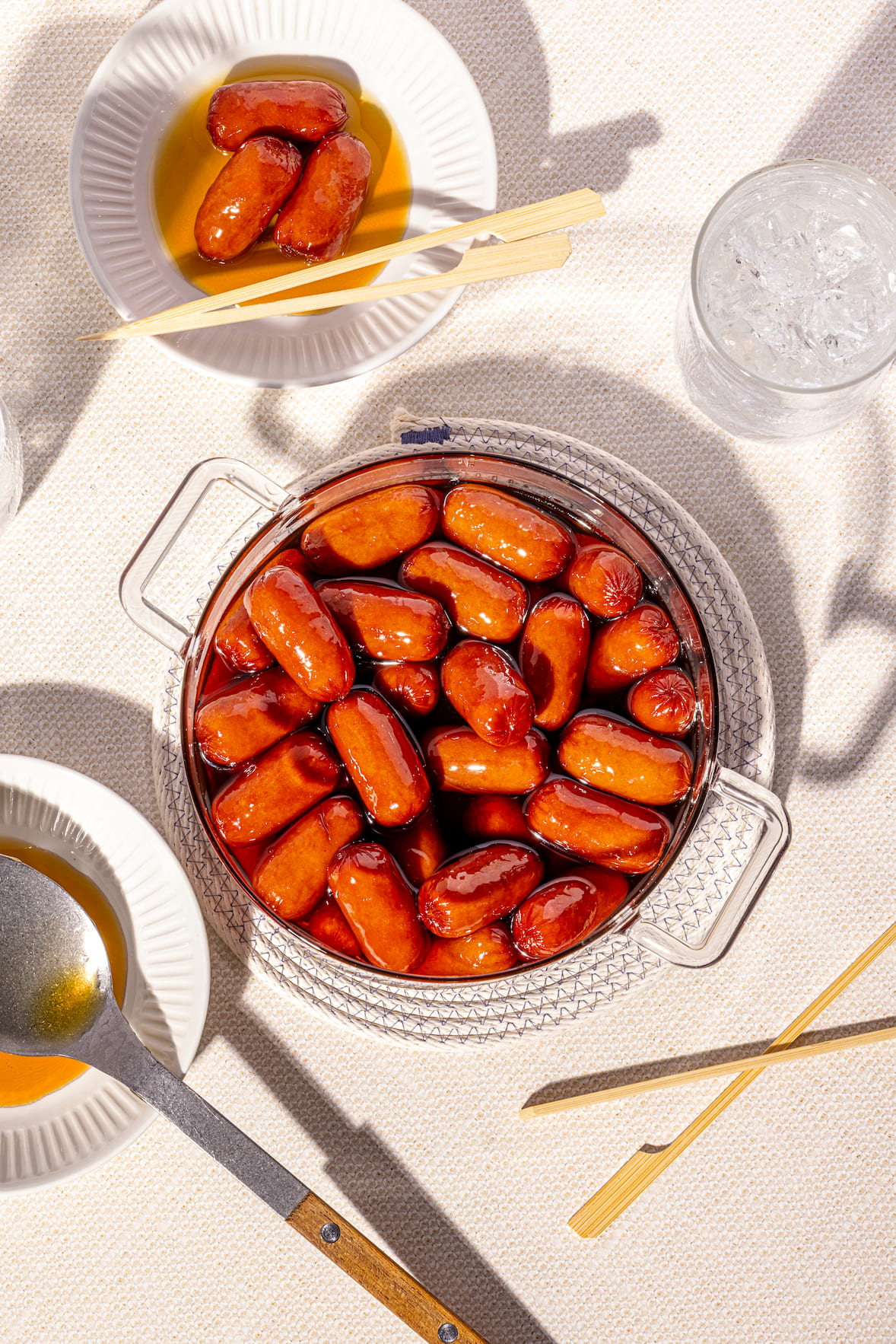 Saucisses dans le sirop d'érable