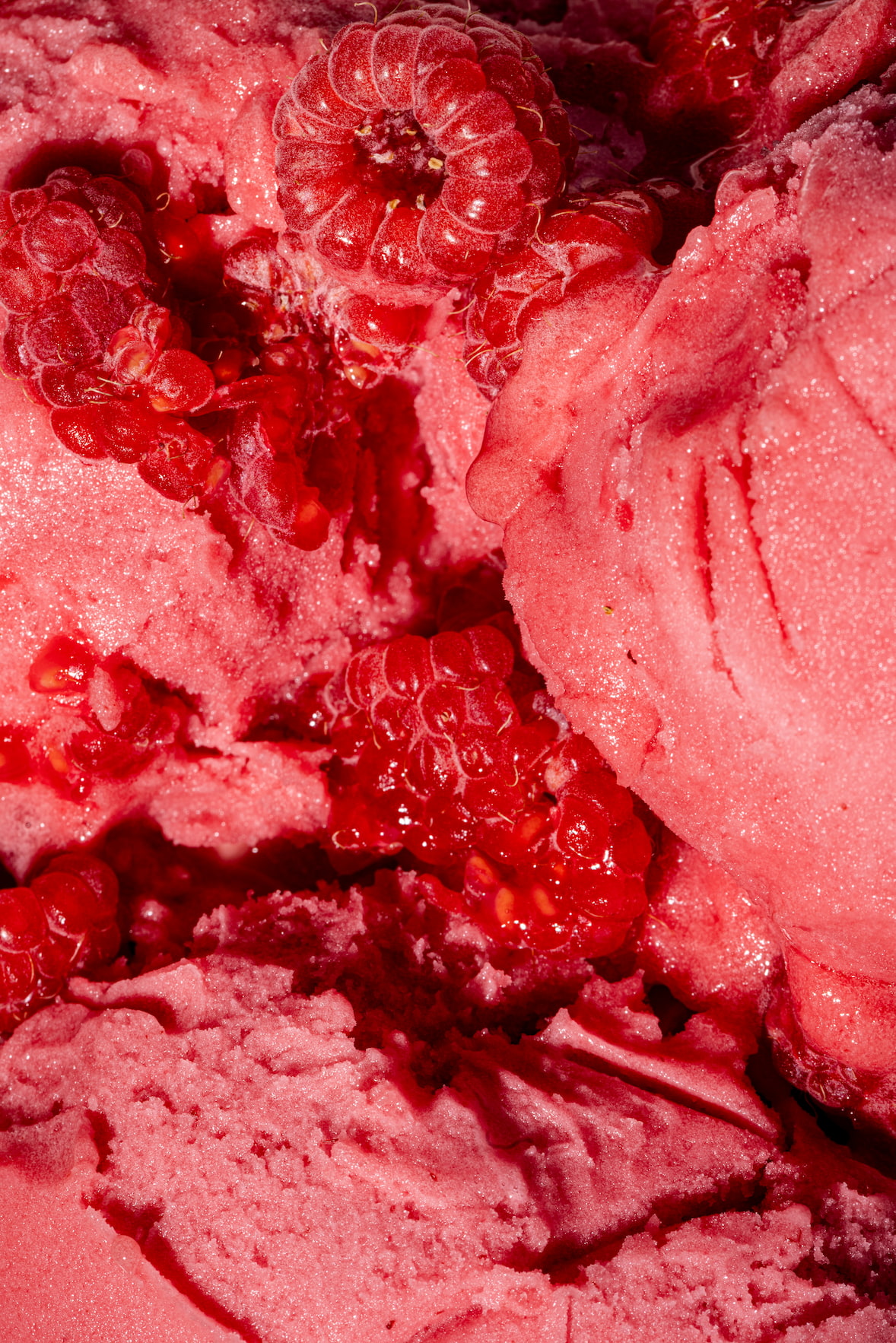 Sorbet aux framboises