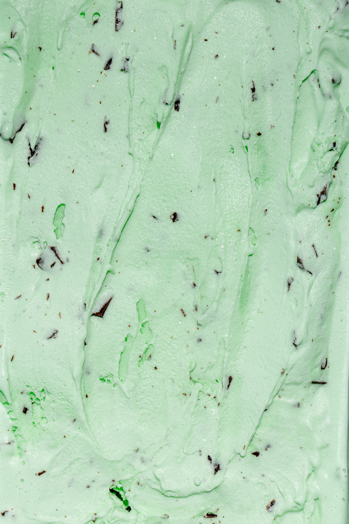Crème glacée à la menthe et chocolat