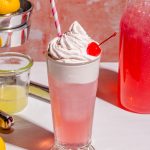 Limonade fouettée rose